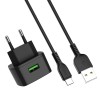  USB +  Type-C HOCO 70 QC3.0  - Zk -    ,   