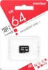   MicroSDXC 64 Gb SmartBuy class 10 / UHS-1 / SB64GBSDCL10-00 - Zk -    ,   