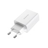  USB 2100mAh  BOROFONE BA21A QC3.0 charger  - Zk -    ,   