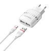  2USB +  Type-C BOROFONE BA24A  - Zk -    ,   