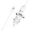  2USB 2400 mAh BOROFONE BZ12 Lasting power double port +  iPhone Lightning  - Zk -    ,   