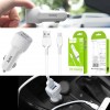  2USB 2400mAh HOCO Z23 grand style dual-port car charger +  micro USB  - Zk -    ,   