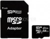   MicroSDXC 64 Gb Silicon Power class 10 85Mb/s Elite UHS-I R/W 85/15 Mb/s / SP064GBSTXBU1V10SP - Zk -    ,   