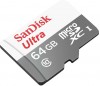   MicroSDXC 64 Gb SanDisk Ultra 80Mb/s / SDSQUNS-064G-GN3MN - Zk -    ,   