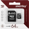   MicroSDXC 64 Gb SmartBuy class 10 UHS-1 / SB64GBSDCL10-01 - Zk -    ,   