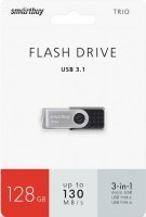 USB  _128 Gb SmartBuy TRIO 3-in-1 OTG USB Type-A+USB Type-C+micro USB/ SB128GBTRIO - Zk -    ,   