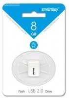 USB   8 Gb SmartBuy LARA White - Zk -    ,   