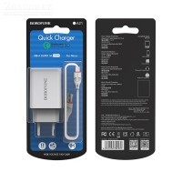  USB 2400mAh +  micro USB BOROFONE BA21A  - Zk -    ,   