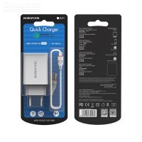  USB 2400mAh +  micro USB BOROFONE BA21A  - Zk -    ,   