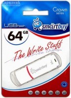 USB   64 Gb SmartBuy Crown White - Zk -    ,   