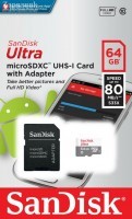   MicroSDXC 64 Gb SanDisk Ultra 80Mb/s SDSQUNS-064G-GN3MA - Zk -    ,   