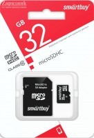   MicroSDHC 32 Gb SmartBuy class 10 LE SB32GBSDCL10-01LE - Zk -    ,   