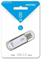 USB   8 Gb SmartBuy V-Cut Silver SB8GBVC-S - Zk -    ,   