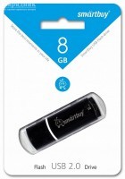 USB   8 Gb SmartBuy Crown Black SB8GBCRW-K - Zk -    ,   