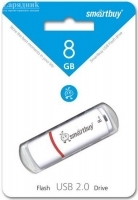 USB   8 Gb SmartBuy Crown White SB8GBCRW-W - Zk -    ,   