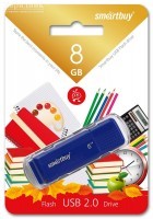 USB   8 Gb SmartBuy Dock Blue SB8GBDK-B - Zk -    ,   