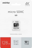   MicroSDXC_128 Gb SmartBuy class10 PRO90/70Mb/s UHS-I (U3) SB128GBSDCL10U3-01 - Zk -    ,   