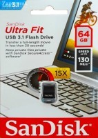 USB   64 Gb SanDisk Cruzer Ultra Fit USB3.1  - Zk -    ,   