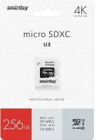   MicroSDXC_256 Gb SmartBuy class10 PRO90/70Mb/s UHS-I (U3) SB256GBSDCL10U3-01 - Zk -    ,   