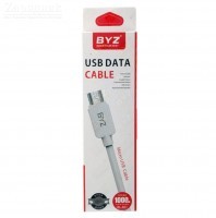 Кабель micro USB Byz BL-601 1м (бел.) - Zарядниk - Всё для сотовых телефонов, аксессуары и ремонт