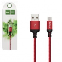Кабель micro USB Hoco x14 , 2м (крас.) - Zарядниk - Всё для сотовых телефонов, аксессуары и ремонт