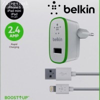  2 USB 2100mAh +  iPhone 5/6/7 Belkin - Zk -    ,   