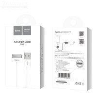Кабель USB для iPhone 4/4S HOCO X23  (белый) 1 метр - Zарядниk - Всё для сотовых телефонов, аксессуары и ремонт