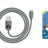 Кабель USB micro USB HOCO KX1 Micro-USB (серый) 1 метр "Совенок" - Zарядниk - Всё для сотовых телефонов, аксессуары и ремонт