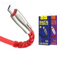 Кабель USB micro USB HOCO U58 (красный) 1 метр - Zарядниk - Всё для сотовых телефонов, аксессуары и ремонт