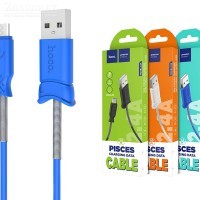 Кабель USB micro USB HOCO X24  (синий) 1 метр - Zарядниk - Всё для сотовых телефонов, аксессуары и ремонт