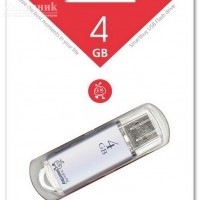 USB флеш накопитель 4 Gb SmartBuy V-Cut Silver SB4GBVC-S - Zарядниk - Всё для сотовых телефонов, аксессуары и ремонт