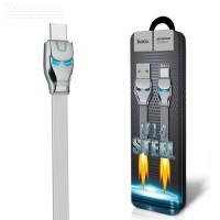 Кабель USB micro USB HOCO U14 Steel  (серый) 1 метр - Zарядниk - Всё для сотовых телефонов, аксессуары и ремонт