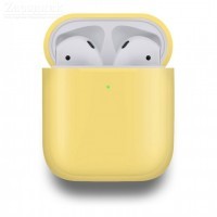 Чехол Soft-Touch для гарнитуры вакуумной беспроводной AirPods лимонад пластиковый - Zарядниk - Всё для сотовых телефонов, аксессуары и ремонт