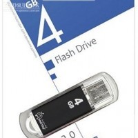 USB флеш накопитель 4 Gb SmartBuy V-Cut Black SB4GBVC-K - Zарядниk - Всё для сотовых телефонов, аксессуары и ремонт