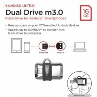 USB   16 Gb SanDisk Dual Drive OTG USB 3.0 USB/MicroUSB / SDDD3-016G-G46 - Zk -    ,   