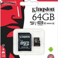   MicroSDXC 64 Gb Kingston class 10 80Mb/s Canvas Select /UHS-I U1/SDCS/64GB/R-80Mb/sW-10Mb/s  - Zk -    ,   