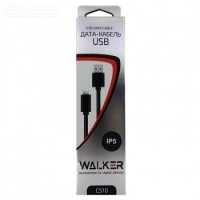 Кабель WALKER C510 Lightnin to USB для iPhone 5/6/7/8/X черный - Zарядниk - Всё для сотовых телефонов, аксессуары и ремонт