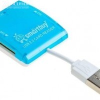 Карт-ридер USB2.0 Reader SmartBuy SBR-713-B  - Zарядниk - Всё для сотовых телефонов, аксессуары и ремонт