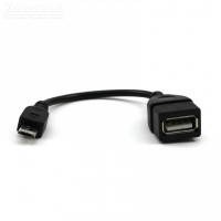 Кабель USB OTG - Micro USB, 15 см - Zарядниk - Всё для сотовых телефонов, аксессуары и ремонт