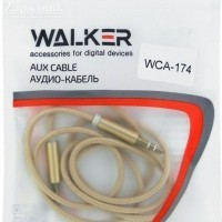 Кабель AUX WALKER 174 шнурок золотой - Zарядниk - Всё для сотовых телефонов, аксессуары и ремонт