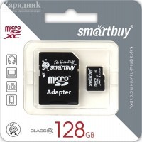   MicroSDXC_128 Gb SmartBuy class 10 SB128GBSDCL10-01 - Zk -    ,   