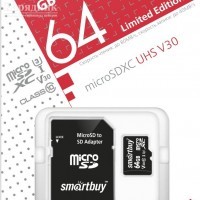   MicroSDXC 64 Gb SmartBuy class 10 LE SB64GBSDCL10-01LE - Zk -    ,   