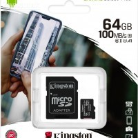   MicroSDXC 64 Gb Kingston class 10 100Mb/s Canvas Select Plus / SDCS2/64GB / Read- 85Mb/s  - Zk -    ,   