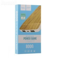Power Bank Hoco J5 Wooden 8000mA - Zk -    ,   