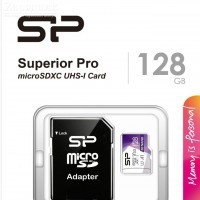   MicroSDXC_128 Gb Silicon Power class10 100Mb/s Superior Pro A1 /R/W100/80Mb/s/SP128GBSTXDU3V20AB - Zk -    ,   