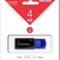 USB флеш накопитель 4 Gb SmartBuy Click Blue SB4GBCL-B - Zарядниk - Всё для сотовых телефонов, аксессуары и ремонт