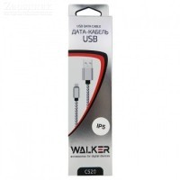 Кабель WALKER C520 Lightnin to USB для iPhone 5/6/7/8/X  белый - Zарядниk - Всё для сотовых телефонов, аксессуары и ремонт