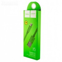Кабель USB micro USB HOCO X5 Bamboo зеленый, 1 м - Zарядниk - Всё для сотовых телефонов, аксессуары и ремонт