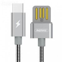 Кабель micro USB Remax RC-080a металл (сер.) - Zарядниk - Всё для сотовых телефонов, аксессуары и ремонт