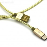 Кабель micro USB Remax RC-080a металл (зол.) - Zарядниk - Всё для сотовых телефонов, аксессуары и ремонт